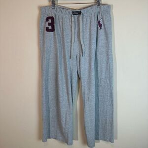Polo Ralph Lauren Grey Jersey Sleepwear Lounge Pants Big Pony XL‎ NWOT
